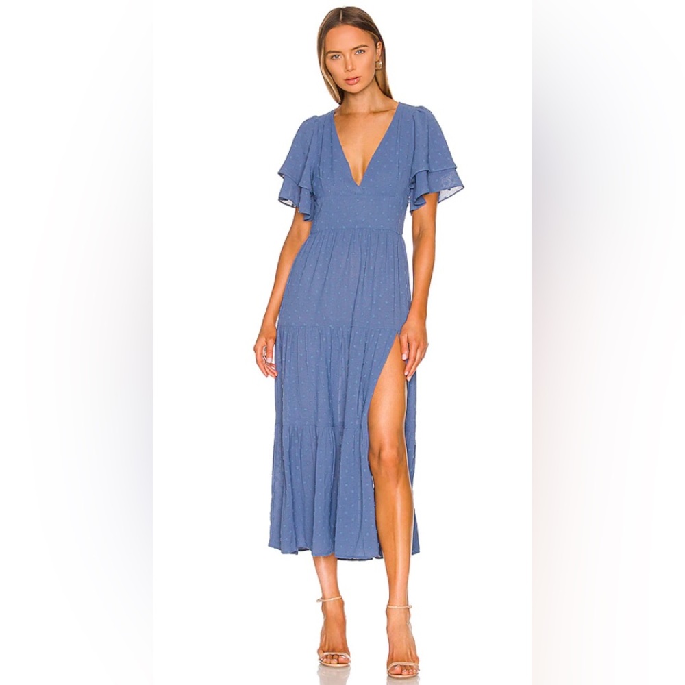 Line & Dot - Blue maxi dress